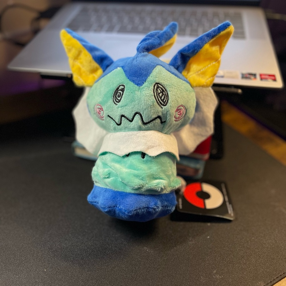 Mimikyu x Vaporeon Plushie 8”